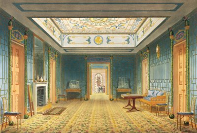 Le double vestibule ou galerie (sud) au-dessus du corridor des vues du Royal Pavilion, Brighton par John Nash - John Nash